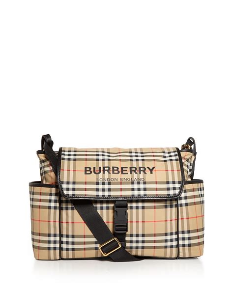 bloomingdales burberry diaper bag|burberry baby changing bag.